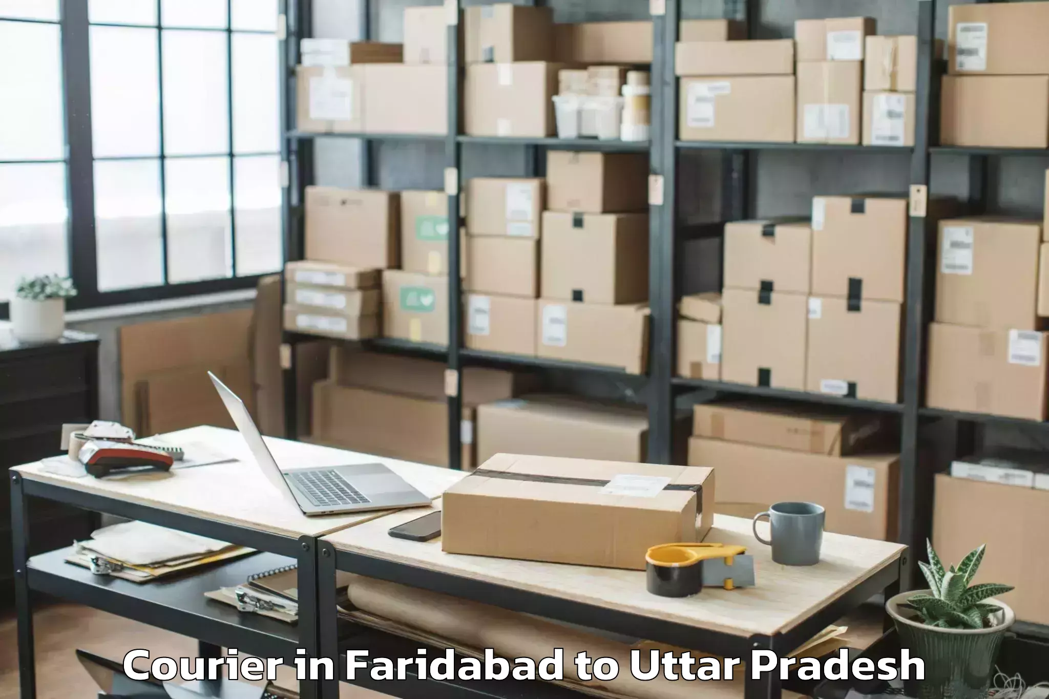 Faridabad to Chillupar Courier